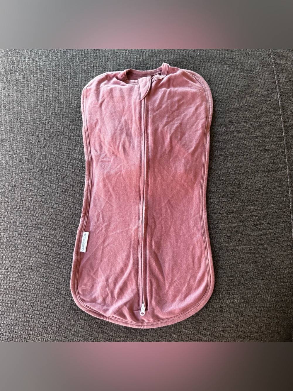 Comfy Cubs Swaddle Blanket Sleep Sack Baby Girl 0-3M Soft Mauve Pink